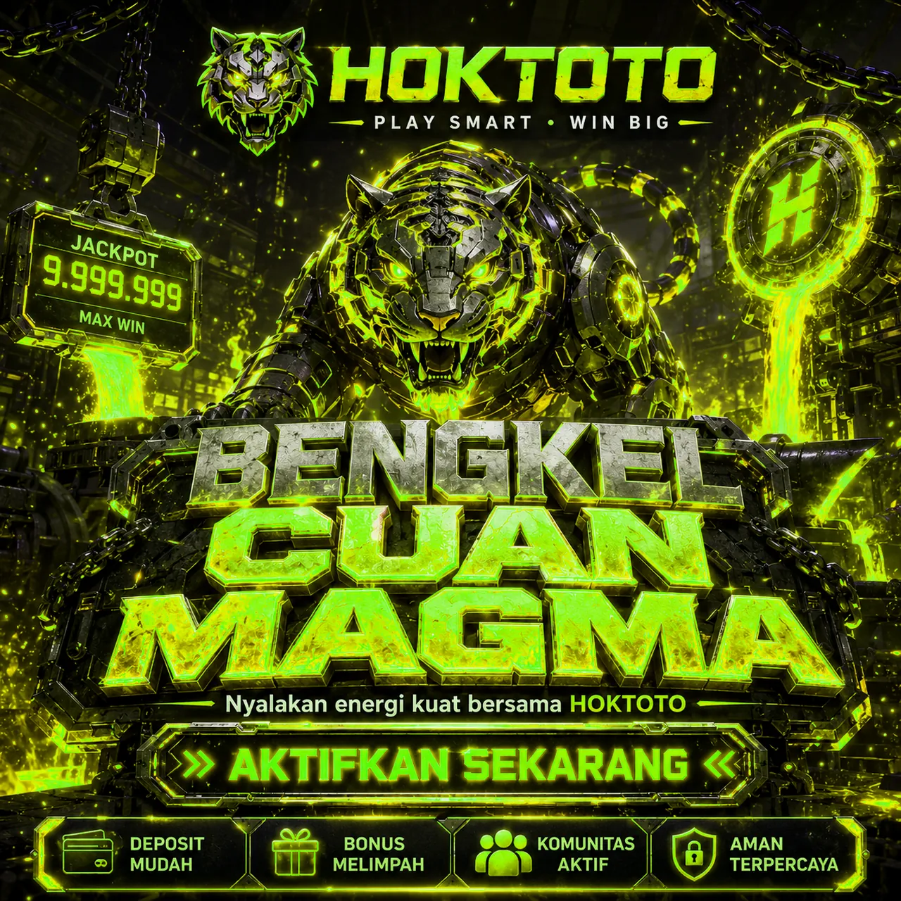 Banner HOKTOTO hoktotohomedaftar.xyz bertema slot gacor dengan sorotan rtp slot hari ini